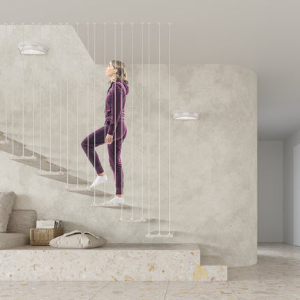 Applique murale hélice en céramique minimaliste créant une ambiance douce