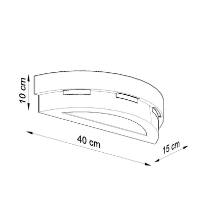 Applique murale hélice en céramique minimaliste dans une chambre