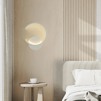 Applique murale arc circulaire coloris blanc