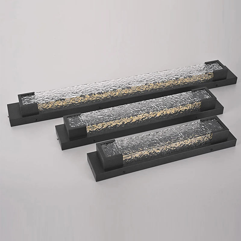 Dimensions Aplique de pared LED de acero en cascada