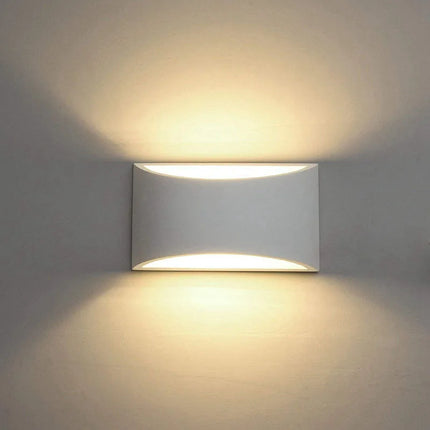 Applique murale LED double éclairage tubulaire en aluminium
