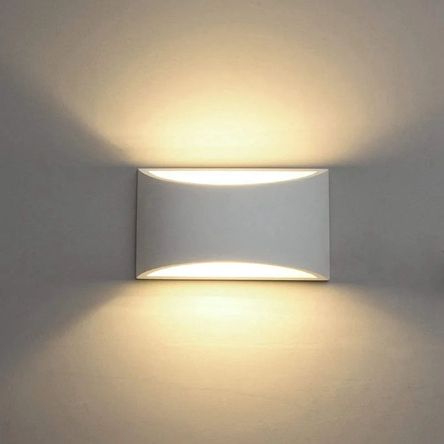 Applique murale LED double éclairage tubulaire en aluminium