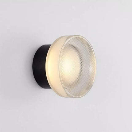 Applique murale LED ronde espagnole coloris doré au design moderne
