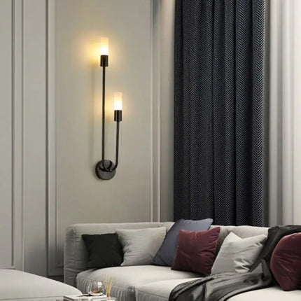 Applique murale LED nordique cuivre au design moderne