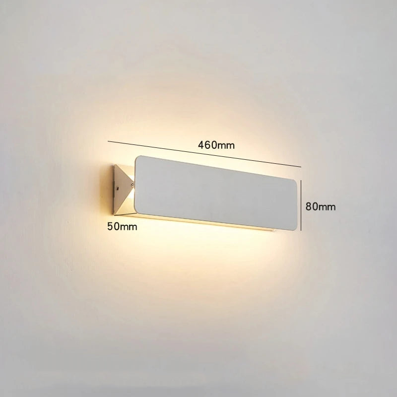 Dimensions Lámpara de pared LED de aluminio ajustable