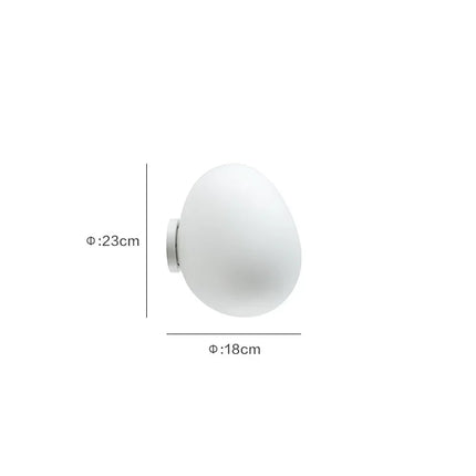 Applique murale LED sphérique diamètre 23 cm en lumière d'appoint