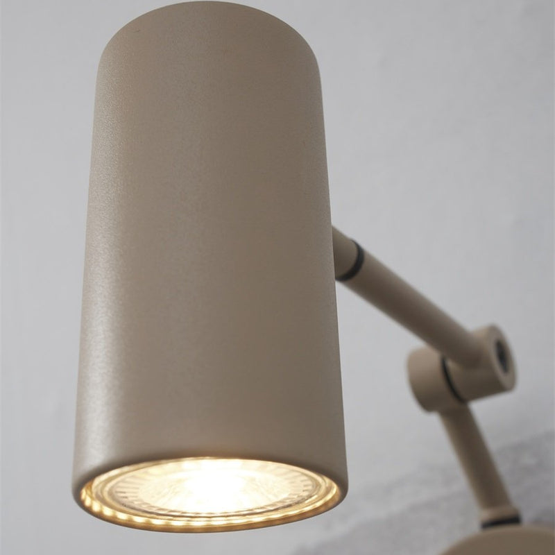 Dimensions Wandleuchte Montreux Sandfarbenes Eisen Schwenkbar 22 cm