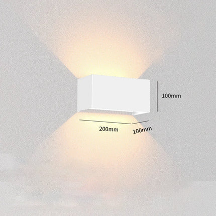 Applique murale LED nordique étanche coloris blanc
