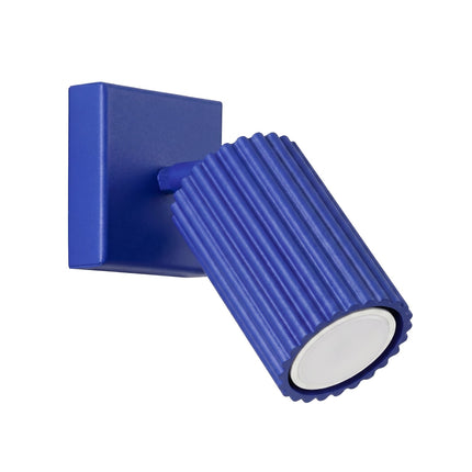 Applique murale orientable Oslo bleu outremer, packshot sur fond blanc
