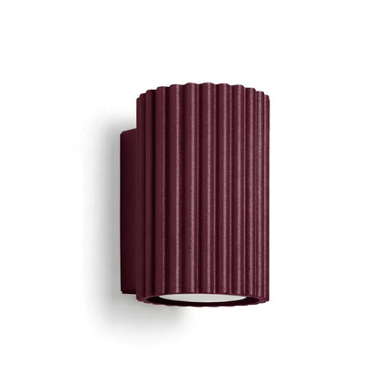 Applique murale Oslo 10 cm bordeaux, packshot sur fond blanc