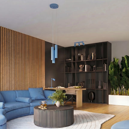 Applique murale Oslo 20 cm bleu azur, au-dessus d'un plan de travail