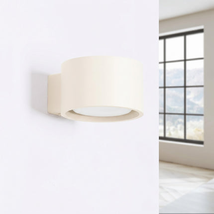 Applique murale Pastille beige, vue en situation