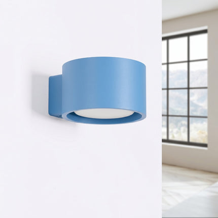 Applique murale Pastille bleu azur, vue en situation