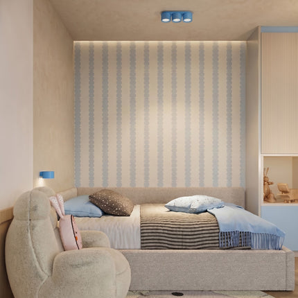 Applique murale Pastille bleu azur, vue d'ambiance