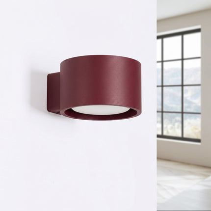 Applique murale Pastille bordeaux, vue en situation