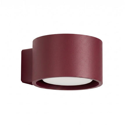 Applique murale Pastille bordeaux, packshot sur fond blanc