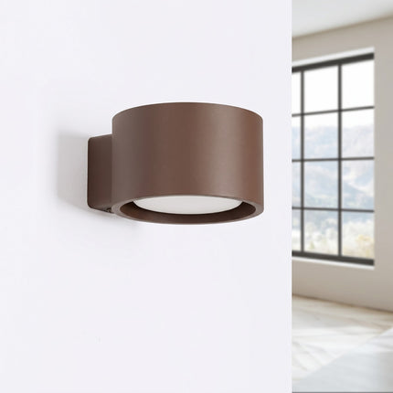 Applique murale Pastille brun chocolat, vue en situation