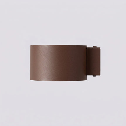 Applique murale Pastille brun chocolat, packshot de trois quarts