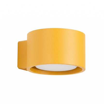 Applique murale Pastille jaune ambré, packshot sur fond blanc