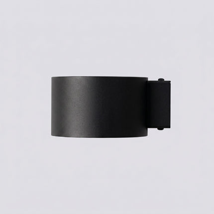 Applique murale Pastille noir, packshot de trois quarts