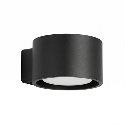 Applique murale Pastille noir, packshot sur fond blanc