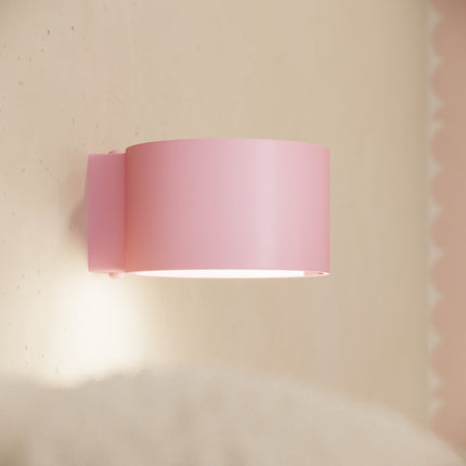 Applique murale Pastille rose poudré, intérieur contemporain