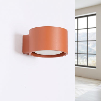 Applique murale Pastille rouge ocre, vue en situation
