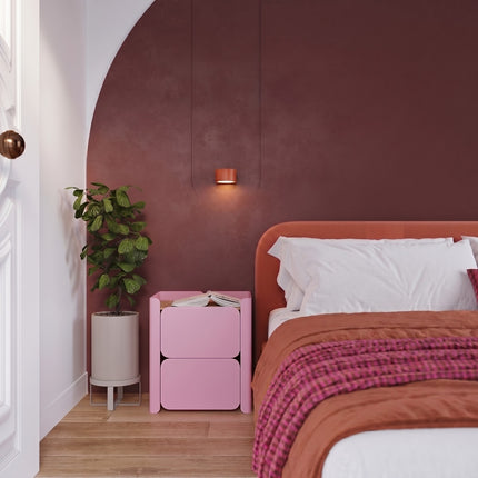 Applique murale Pastille rouge ocre, vue d'ambiance