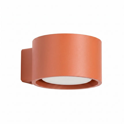 Applique murale Pastille rouge ocre, packshot sur fond blanc