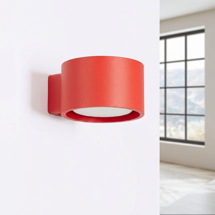 Applique murale Pastille rouge vif, vue en situation