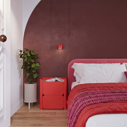 Applique murale Pastille rouge vif, vue d'ambiance