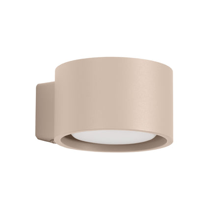 Applique murale Pastille taupe, packshot sur fond blanc