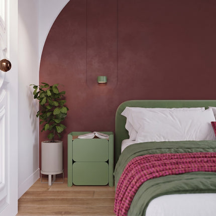 Applique murale Pastille vert olive, vue d'ambiance