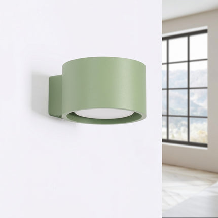 Applique murale Pastille vert sauge, vue en situation