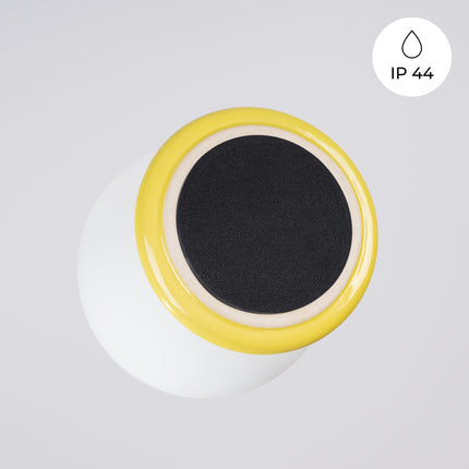 applique murale perle céramique jaune ambré ip44, mécanisme de montage