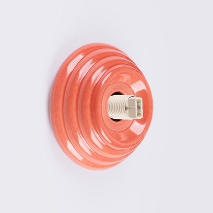 applique murale perle céramique pêche ip44, vue sur fond coloré
