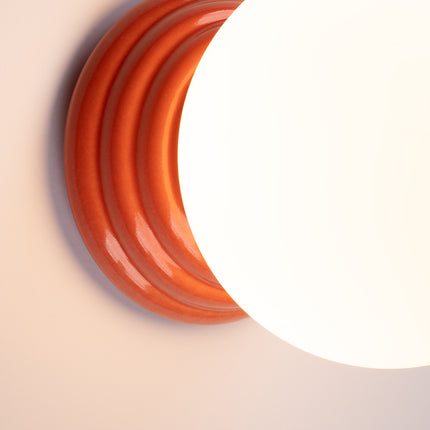 applique murale perle céramique pêche ip44, vue de détail