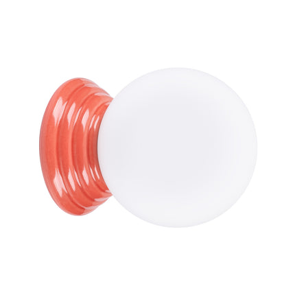 applique murale perle céramique pêche ip44, packshot sur fond blanc