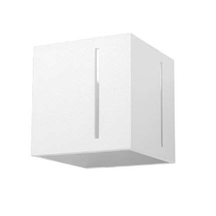 Applique murale Pixar blanche en aluminium dans une ambiance chaleureuse