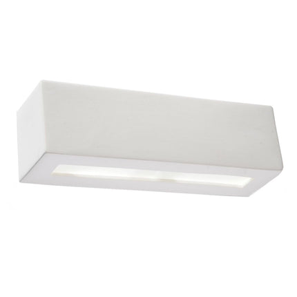 Applique murale rectangle scandinave minimaliste blanche sur fond neutre
