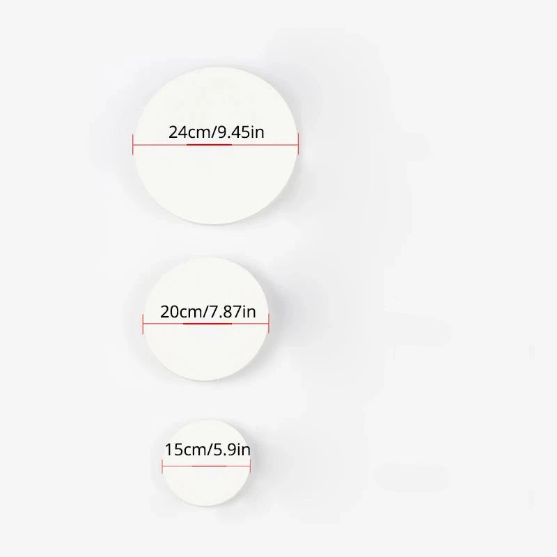 Dimensions Round Aluminum LED Wall Light