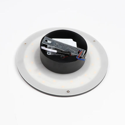 Applique murale ronde en aluminium disponible en 15, 20 et 24 cm