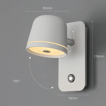 Interrupteur tactile de l'applique murale LED pour régler la luminosité