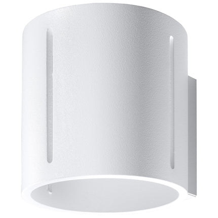 Applique murale Tasse Nordique blanche en aluminium vue de côté