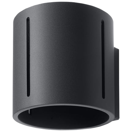 Applique murale Tasse Nordique noire en aluminium vue de côté