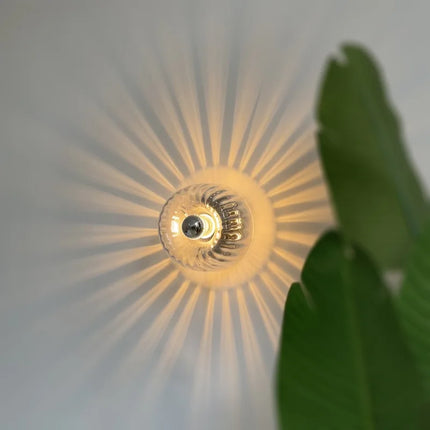 Applique murale en verre chrome avec éclairage LED