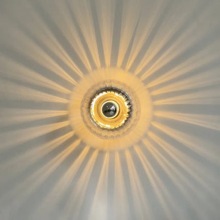 Applique murale en verre décoratif avec éclairage LED