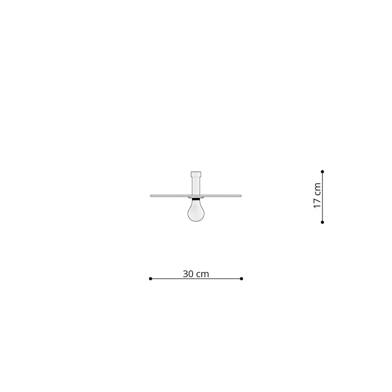 Dimensions Lámpara de pared/techo modular circular de 30 cm
