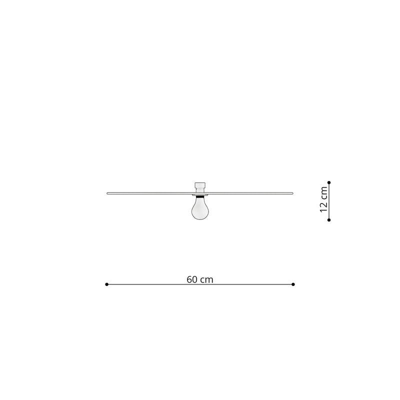 Dimensions Lámpara de pared/techo modular circular de 60 cm