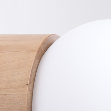 Vue arrière de l'applique murale Pure Bois Naturel montrant la fixation au mur